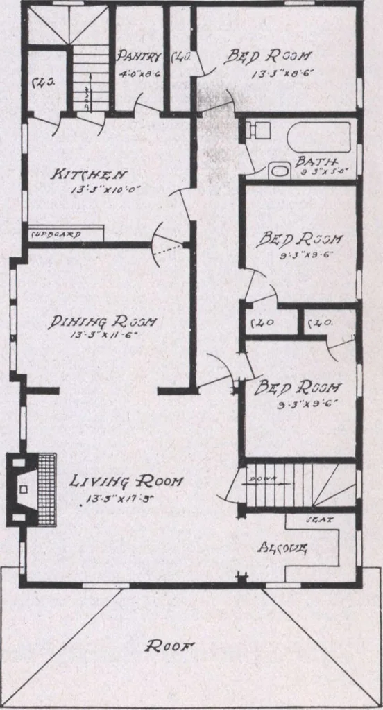 An illustration from The famous fifty and other favorite homes, 1916, leaf 117