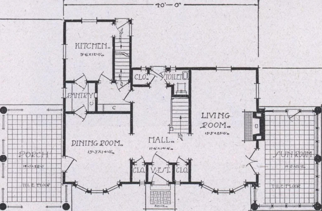 An illustration from The famous fifty and other favorite homes, 1916, leaf 120