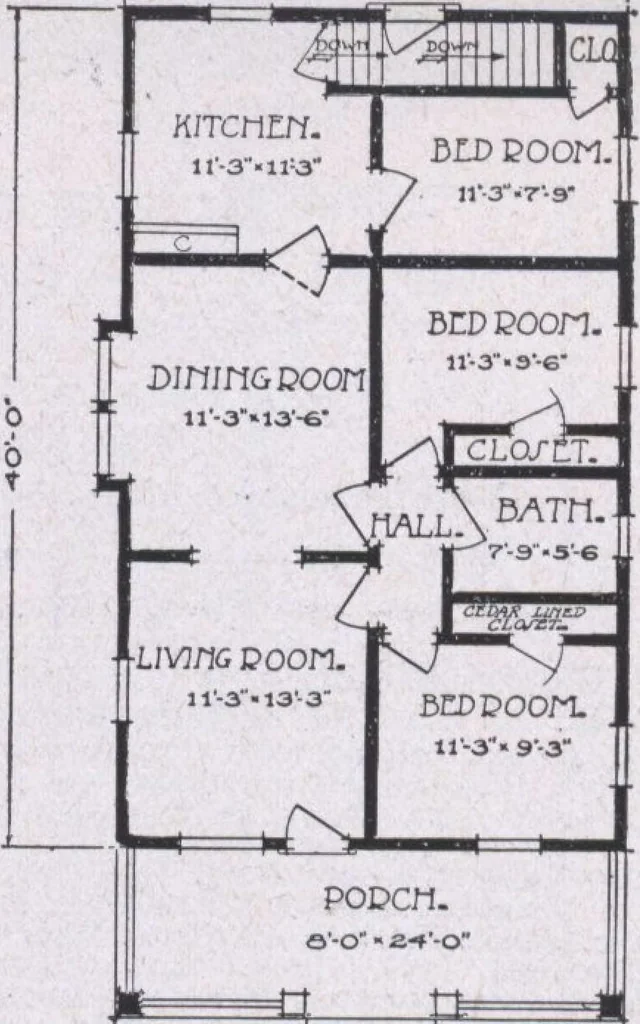 An illustration from The famous fifty and other favorite homes, 1916, leaf 40