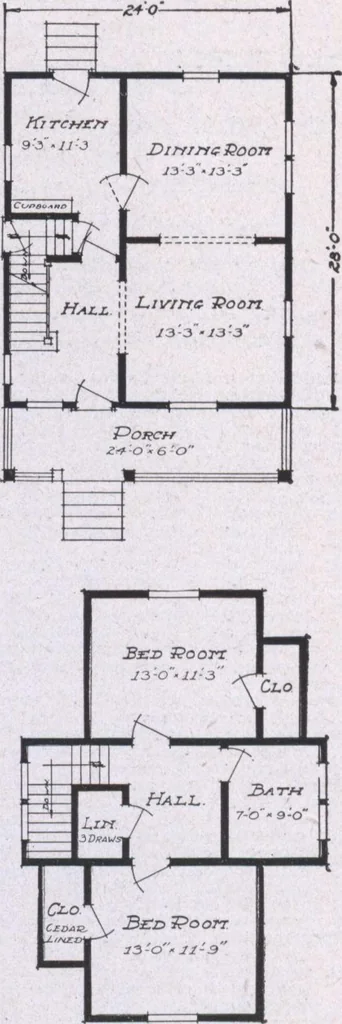 An illustration from The famous fifty and other favorite homes, 1916, leaf 62