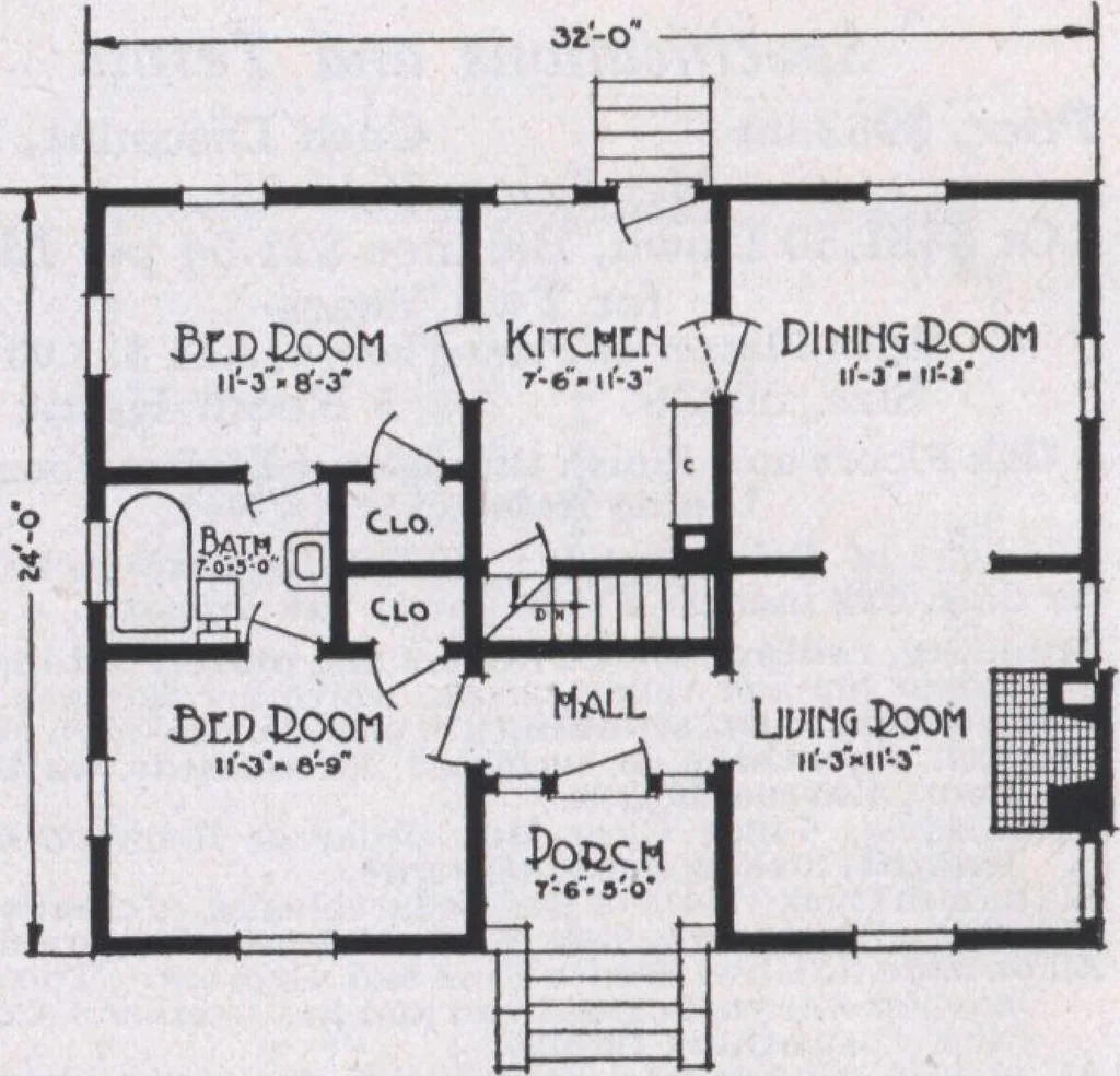 An illustration from The famous fifty and other favorite homes, 1916, leaf 65