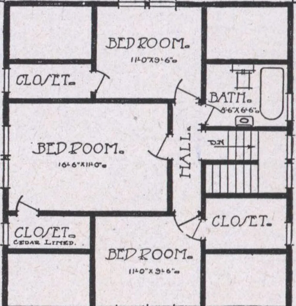 An illustration from The famous fifty and other favorite homes, 1916, leaf 71