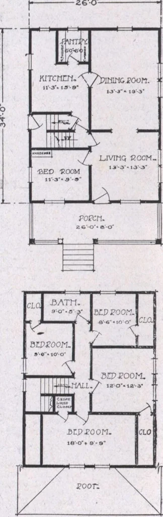 An illustration from The famous fifty and other favorite homes, 1916, leaf 75