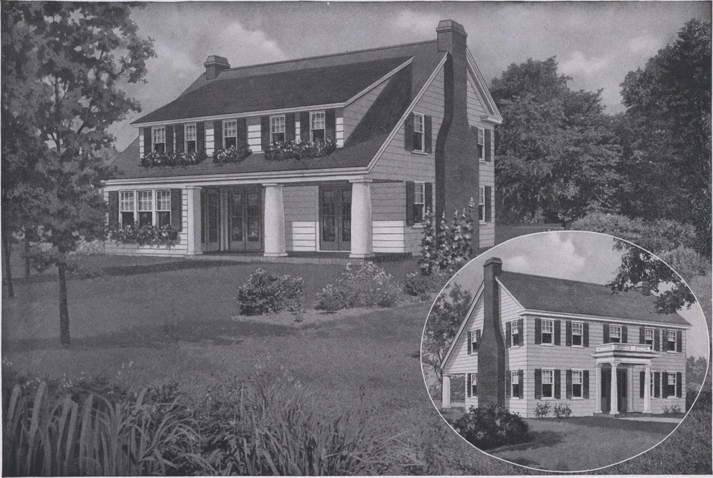 An illustration from The famous fifty and other favorite homes, 1916, leaf 79