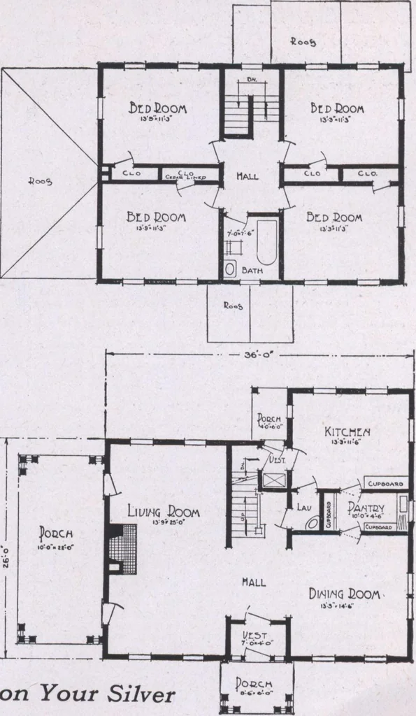 An illustration from The famous fifty and other favorite homes, 1916, leaf 80