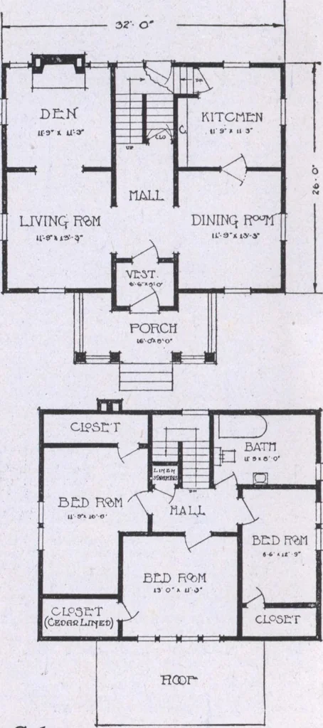 An illustration from The famous fifty and other favorite homes, 1916, leaf 81