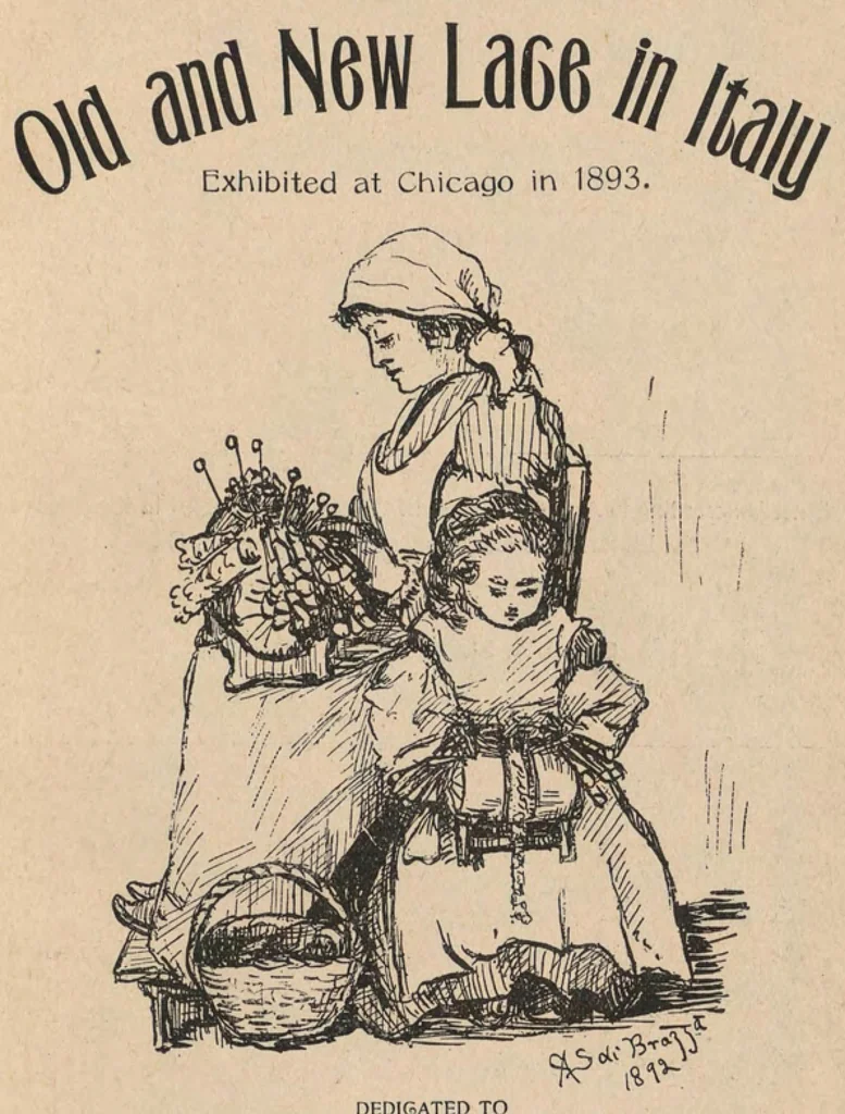 An illustration from A guide to old and new lace in Italy : exhibited at Chicago in 1893, 1893, leaf 10