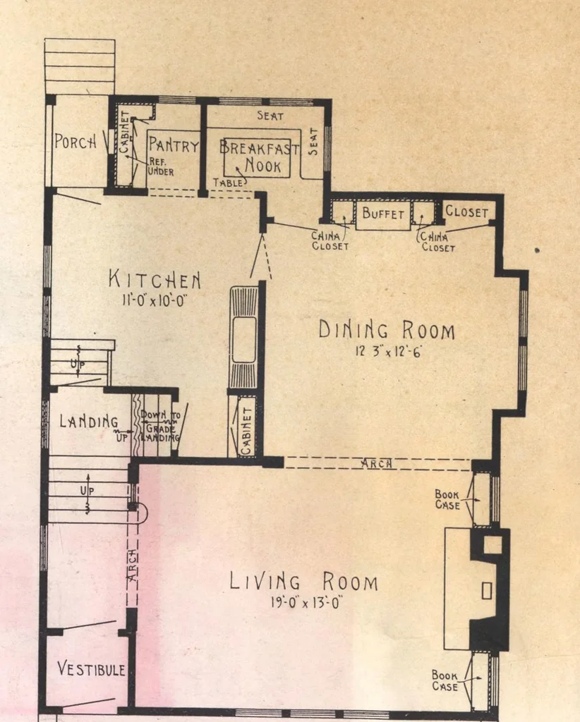 An illustration from Practical homes, 1922-23 edition, 1922, leaf 11