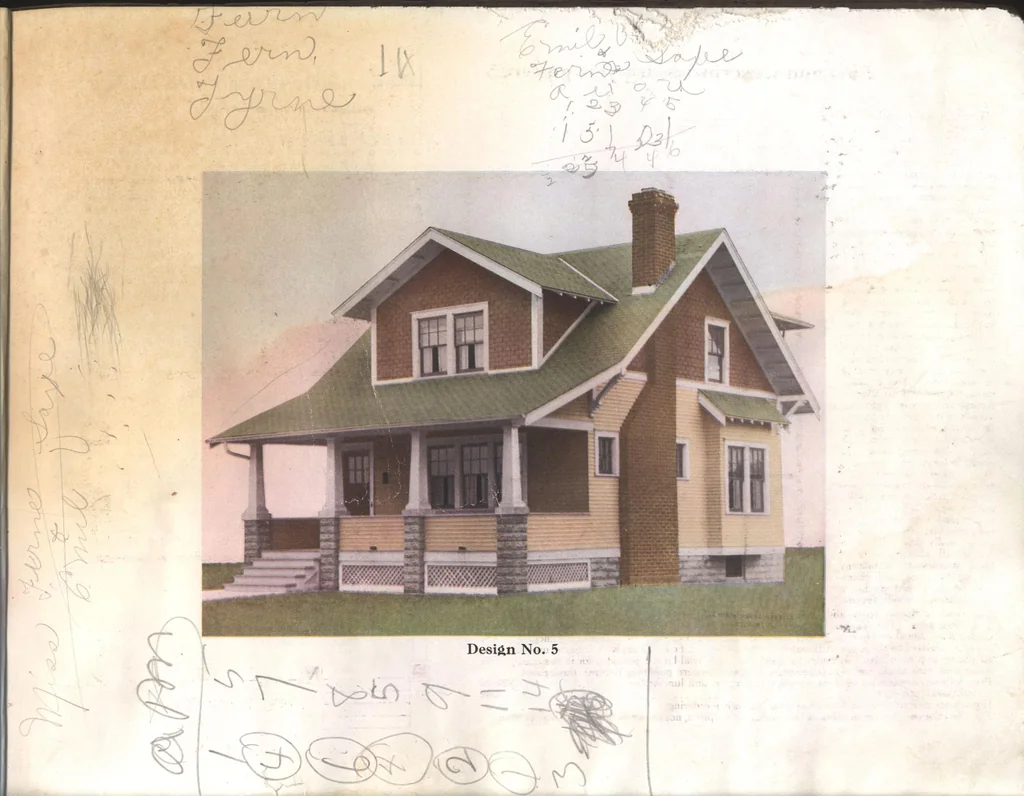 An illustration from Practical homes, 1922-23 edition, 1922, leaf 12
