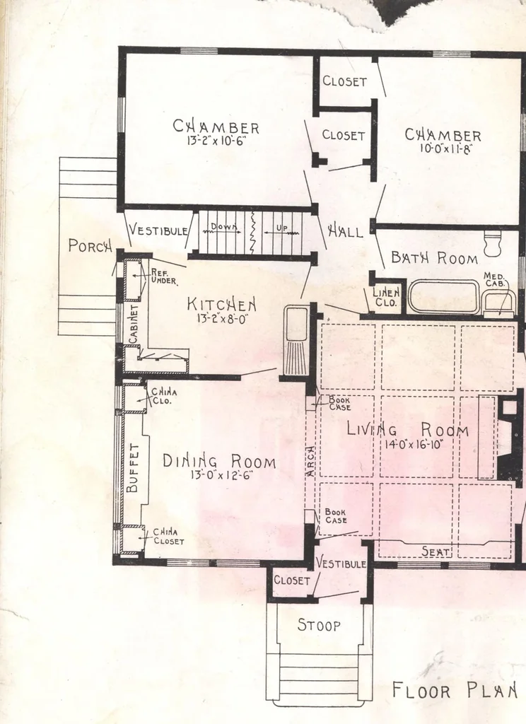 An illustration from Practical homes, 1922-23 edition, 1922, leaf 13