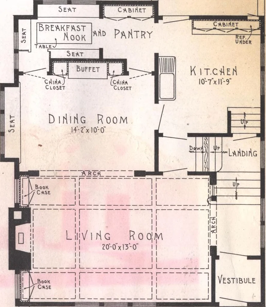 An illustration from Practical homes, 1922-23 edition, 1922, leaf 29
