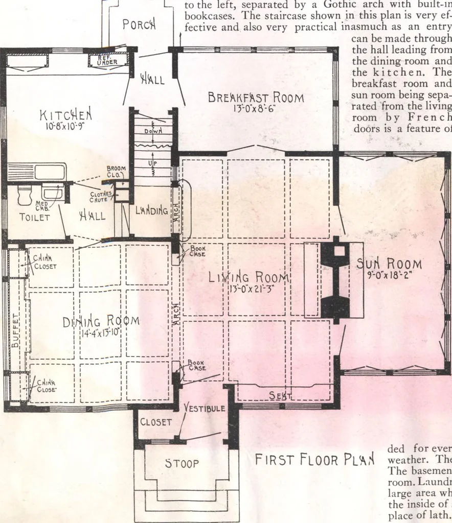 An illustration from Practical homes, 1922-23 edition, 1922, leaf 37