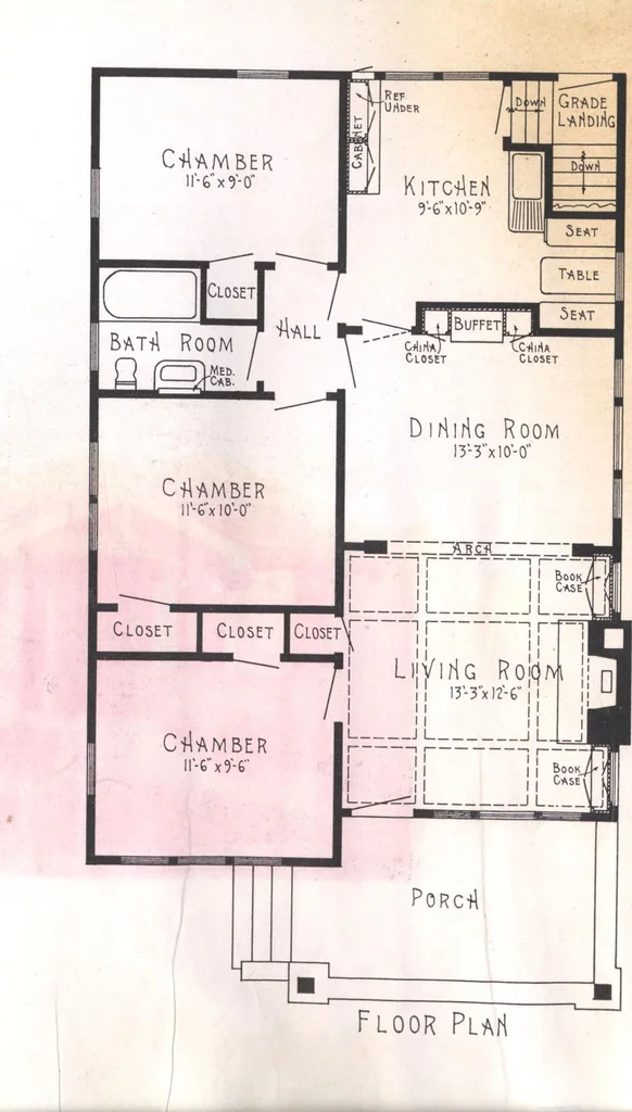 An illustration from Practical homes, 1922-23 edition, 1922, leaf 45