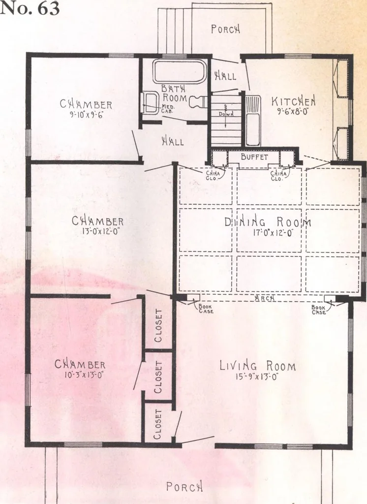 An illustration from Practical homes, 1922-23 edition, 1922, leaf 55