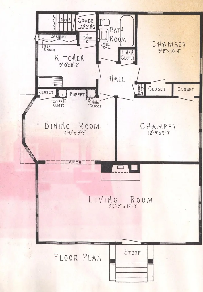 An illustration from Practical homes, 1922-23 edition, 1922, leaf 57