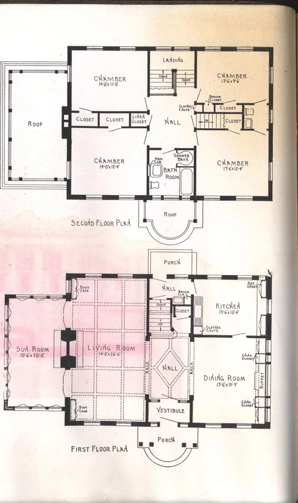 An illustration from Practical homes, 1922-23 edition, 1922, leaf 59