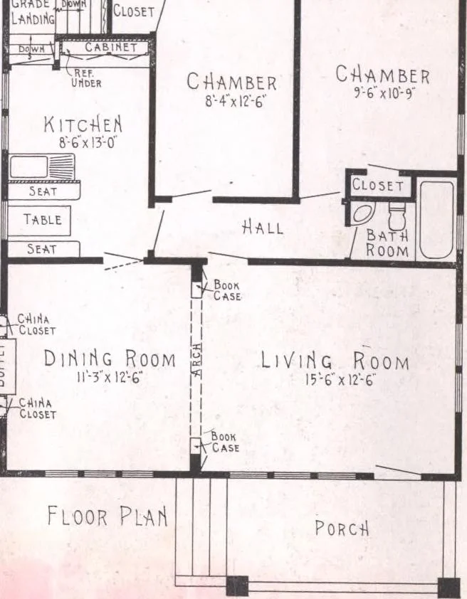 An illustration from Practical homes, 1922-23 edition, 1922, leaf 61
