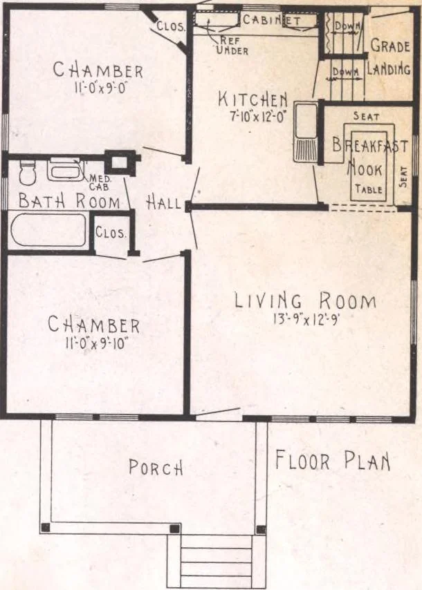 An illustration from Practical homes, 1922-23 edition, 1922, leaf 61