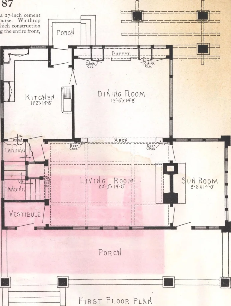 An illustration from Practical homes, 1922-23 edition, 1922, leaf 65