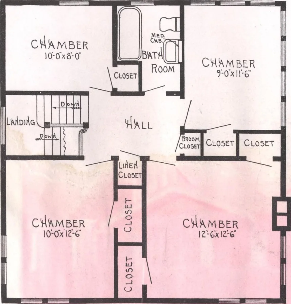An illustration from Practical homes, 1922-23 edition, 1922, leaf 67