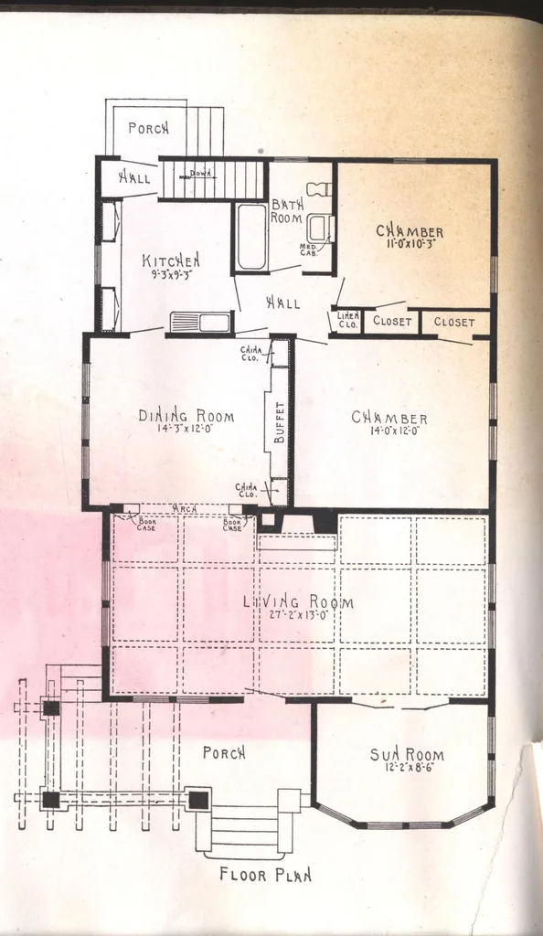An illustration from Practical homes, 1922-23 edition, 1922, leaf 73