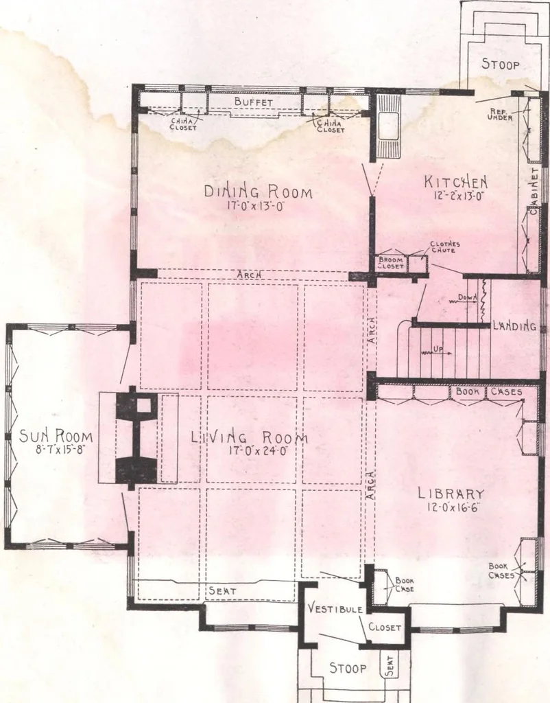An illustration from Practical homes, 1922-23 edition, 1922, leaf 75