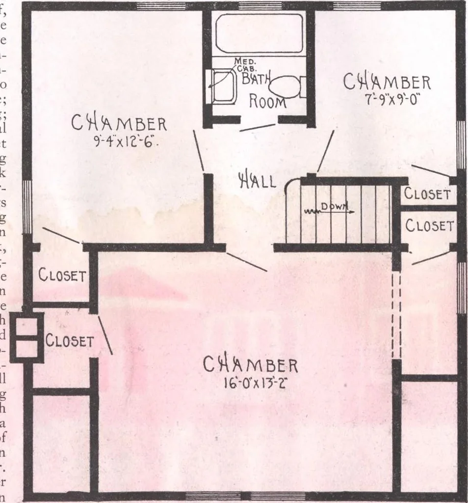 An illustration from Practical homes, 1922-23 edition, 1922, leaf 79