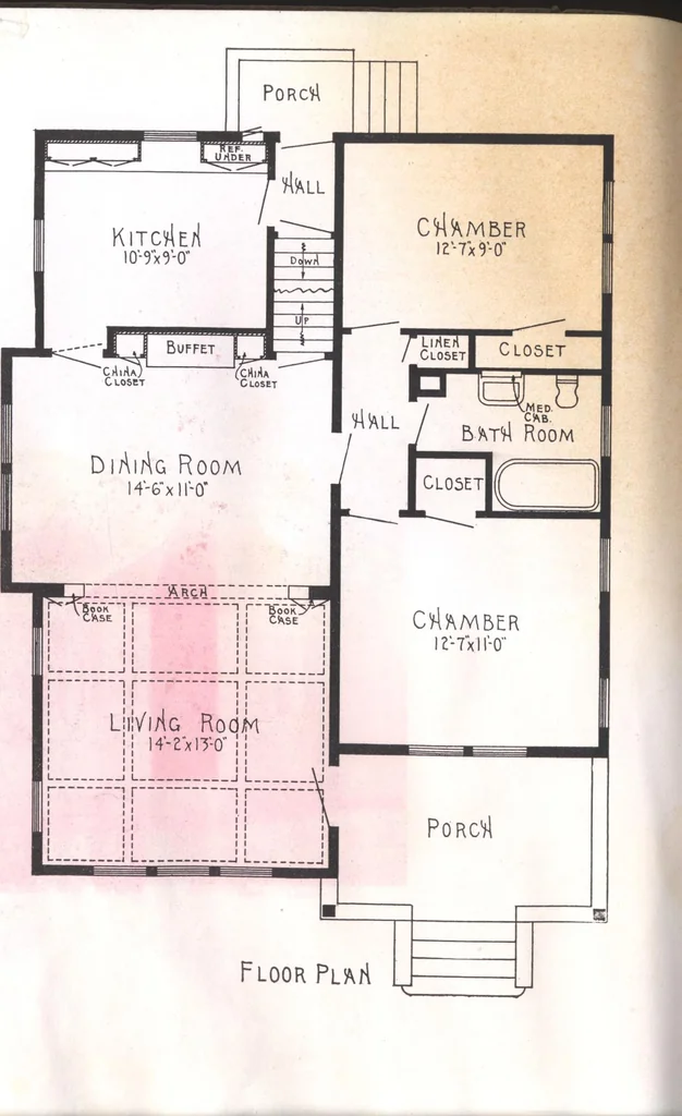 An illustration from Practical homes, 1922-23 edition, 1922, leaf 81