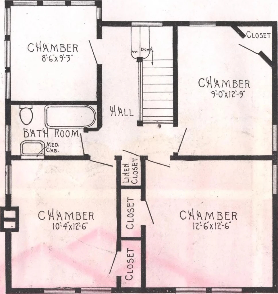 An illustration from Practical homes, 1922-23 edition, 1922, leaf 85
