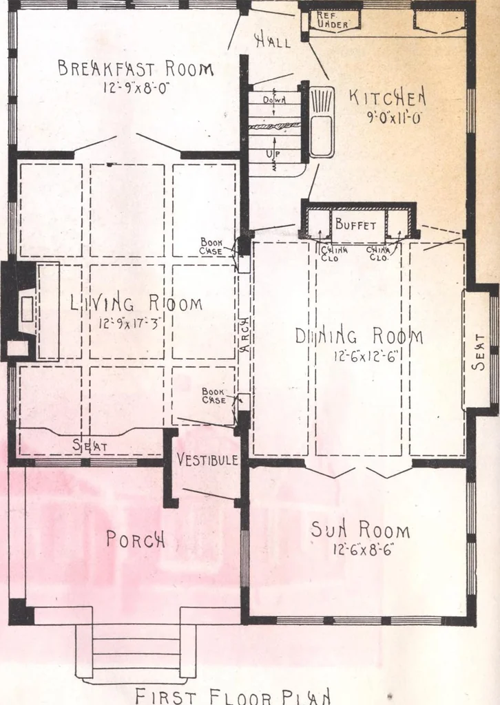 An illustration from Practical homes, 1922-23 edition, 1922, leaf 85