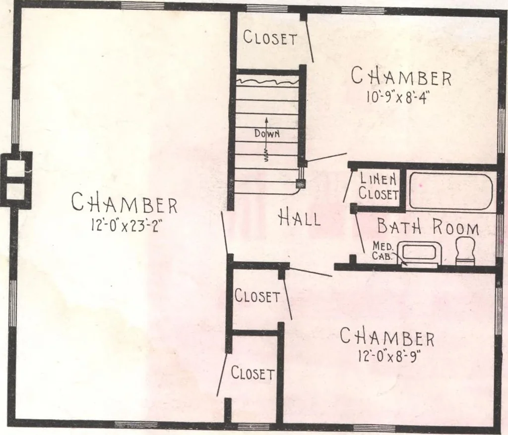 An illustration from Practical homes, 1922-23 edition, 1922, leaf 9