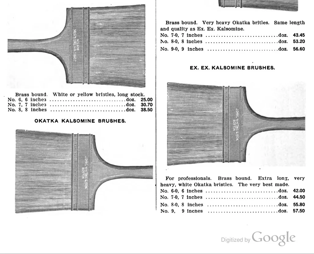 An illustration from Paint Brush Department : John L. Whiting & Son Co. : 1906, 1906, leaf 4