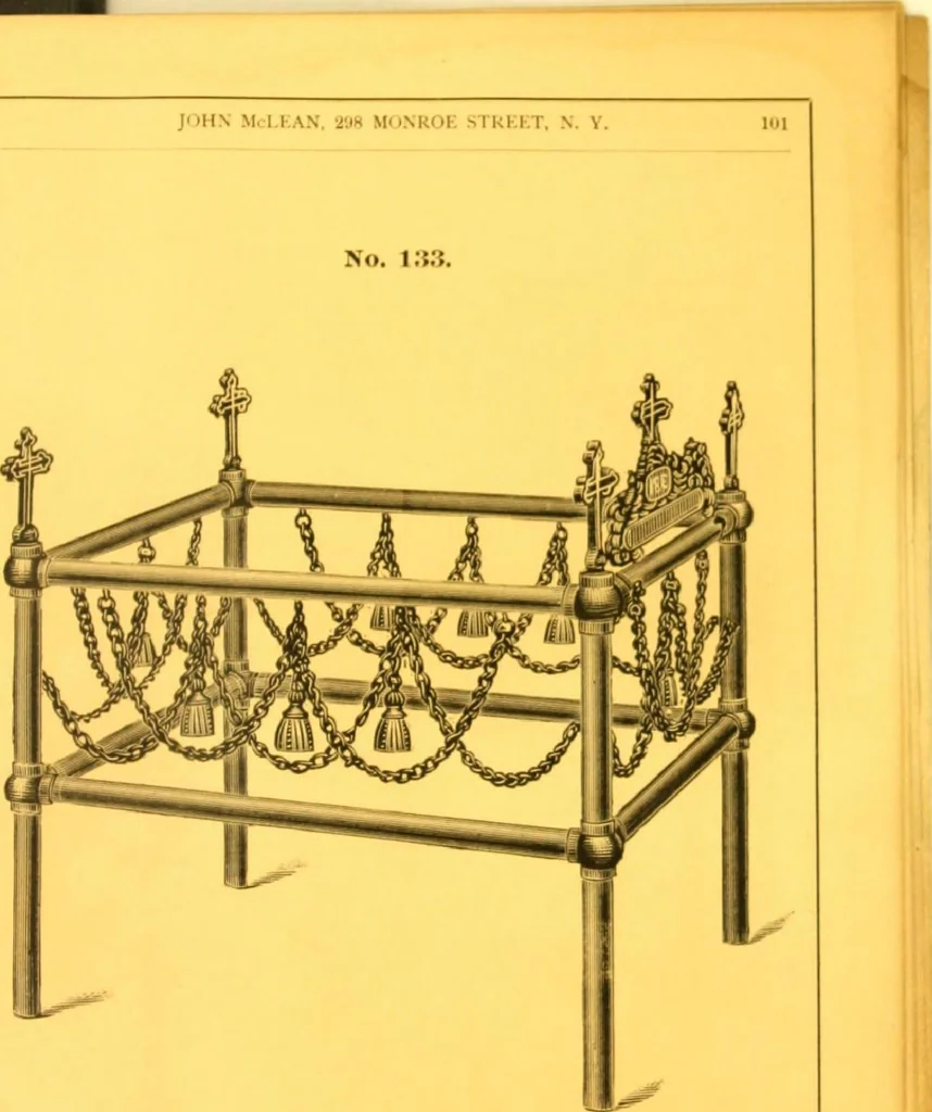 An illustration from John McLean:Machinist:Manufacturer and Dealer in Cemetery Supplies, 1893, leaf 104