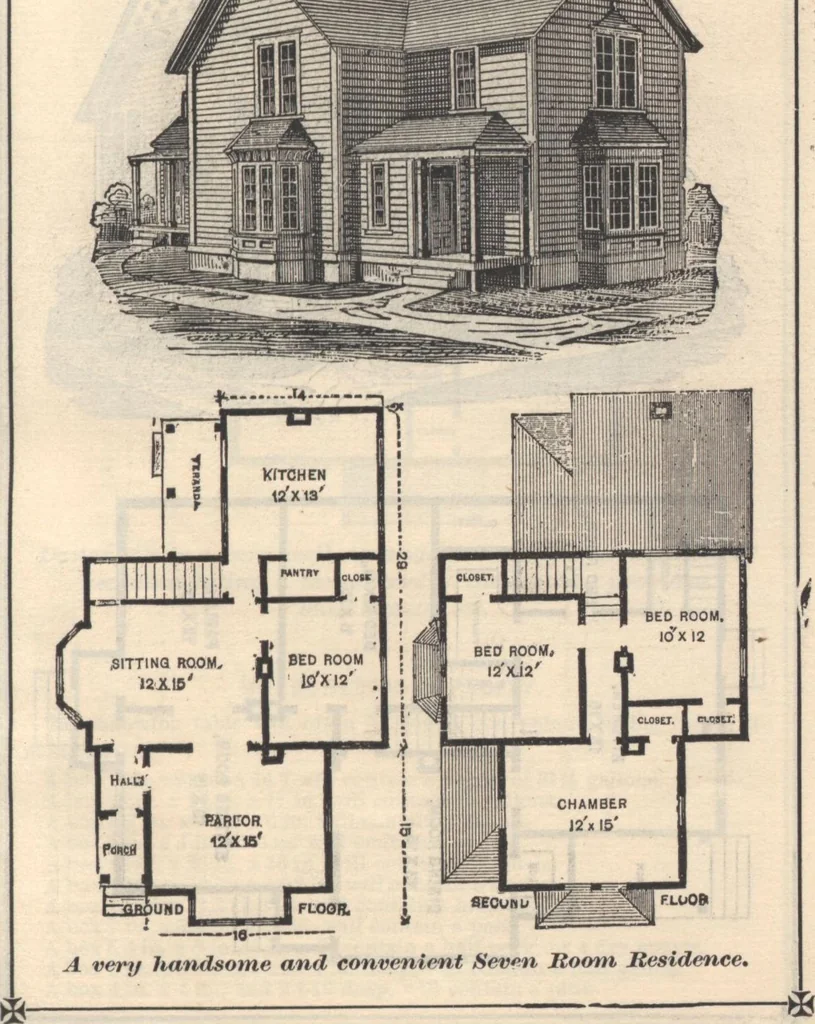 An illustration from Pocket reference book presented by John Paul, 1885, leaf 14