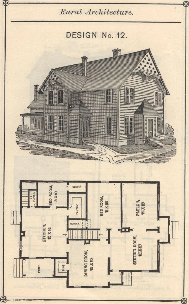 An illustration from Pocket reference book presented by John Paul, 1885, leaf 15