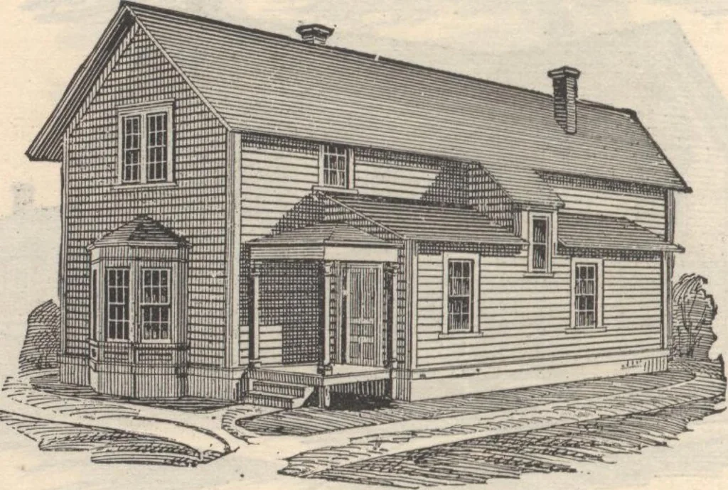 An illustration from Pocket reference book presented by John Paul, 1885, leaf 19