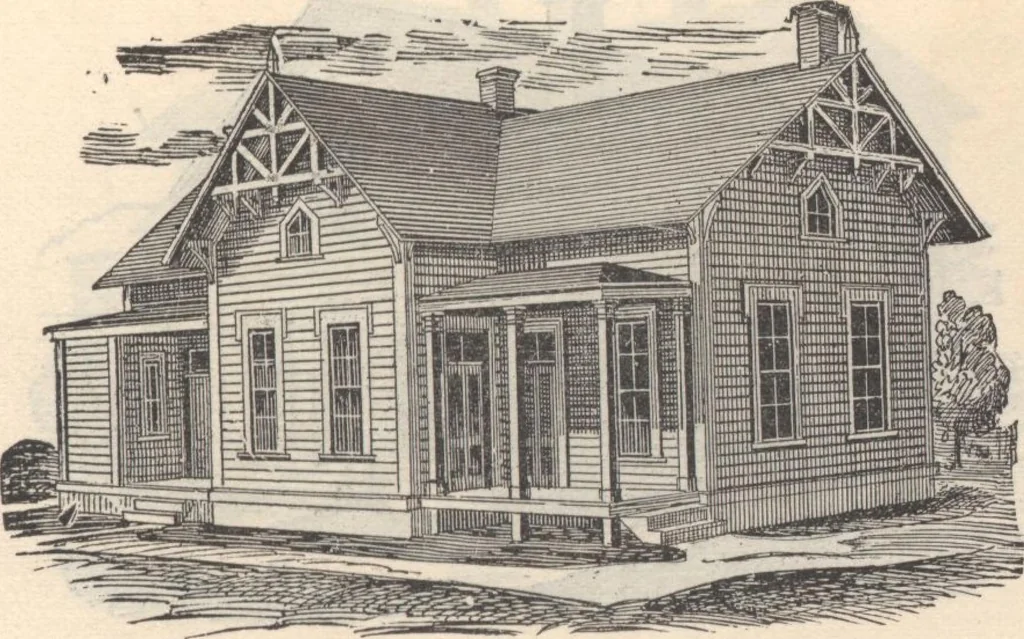 An illustration from Pocket reference book presented by John Paul, 1885, leaf 24