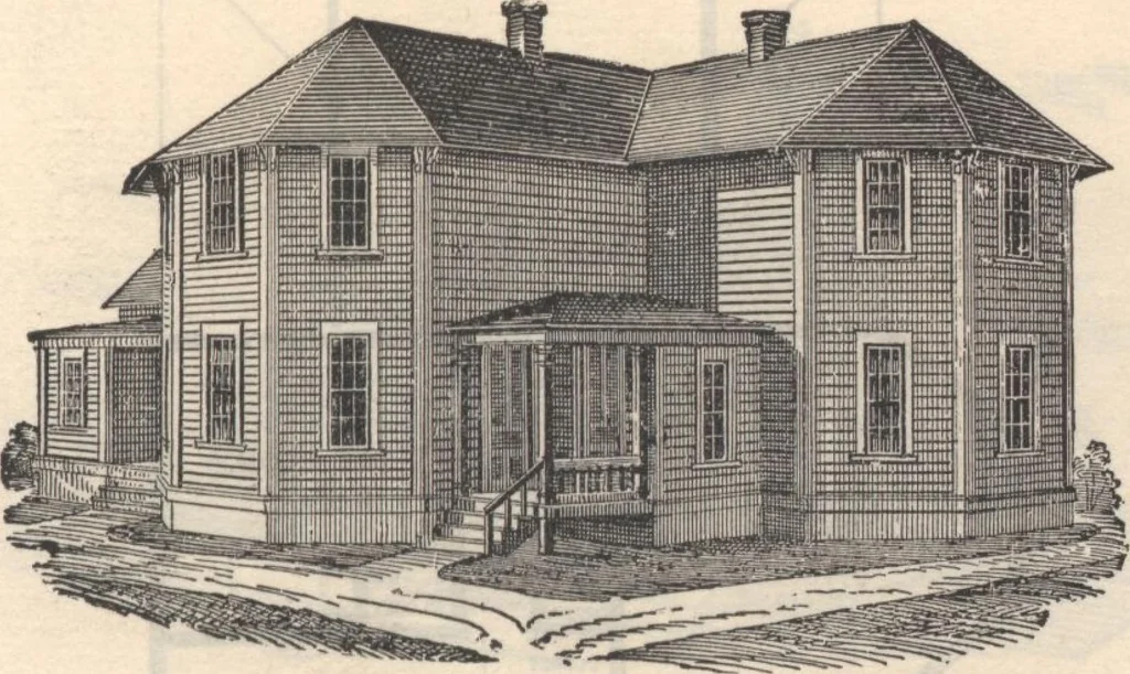 An illustration from Pocket reference book presented by John Paul, 1885, leaf 26