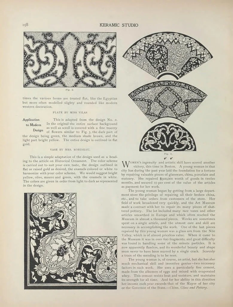 An illustration from Keramic studio, 1899, leaf 194