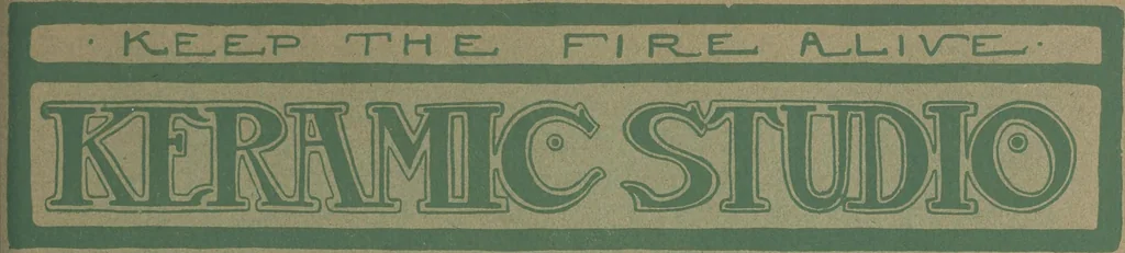 An illustration from Keramic studio, 1899, leaf 276