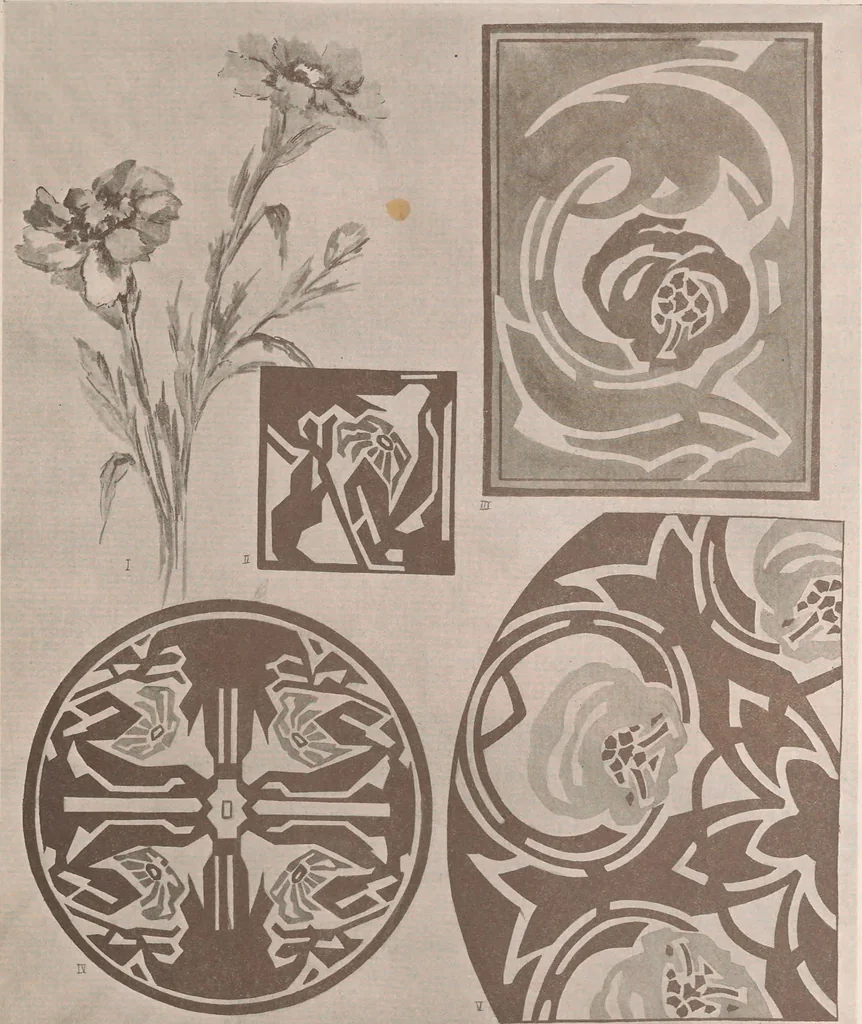 An illustration from Keramic studio, 1899, leaf 181