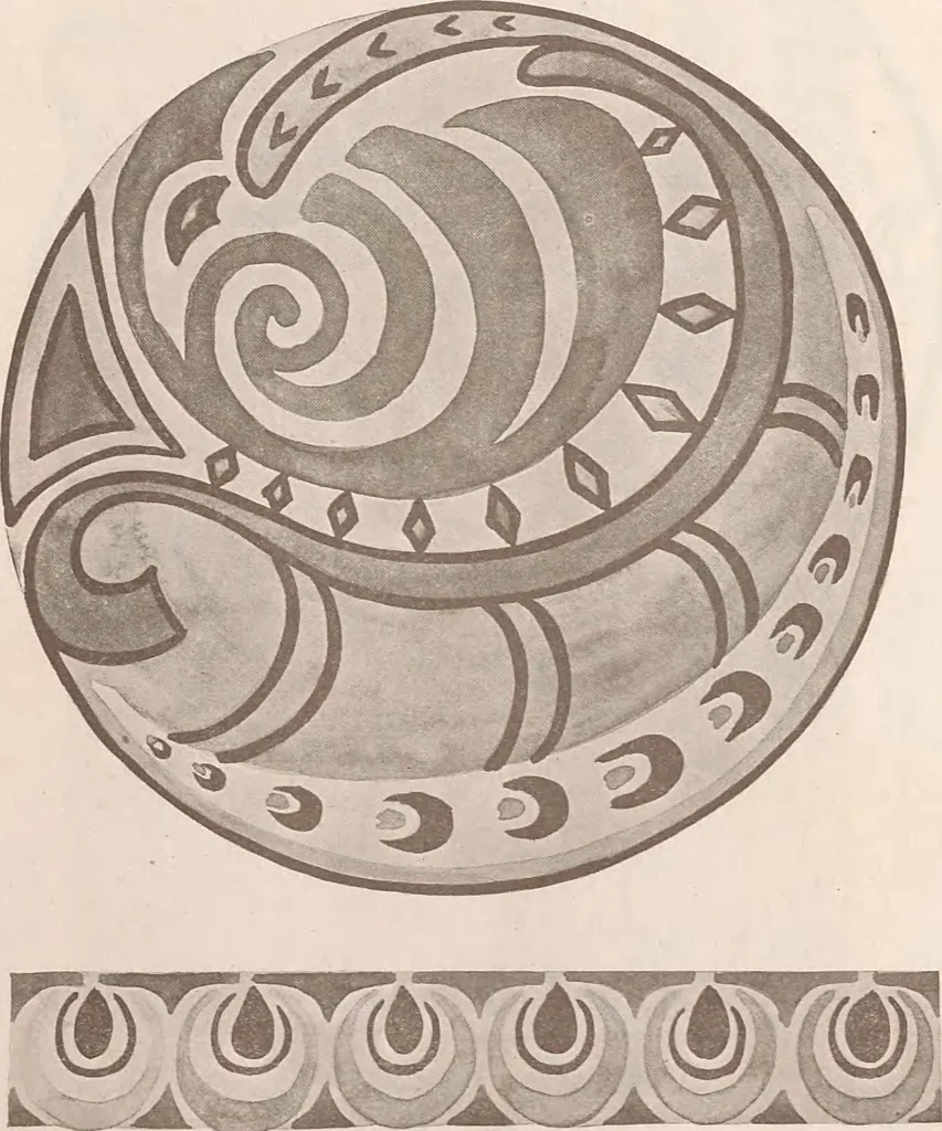 An illustration from Keramic studio, 1899, leaf 185
