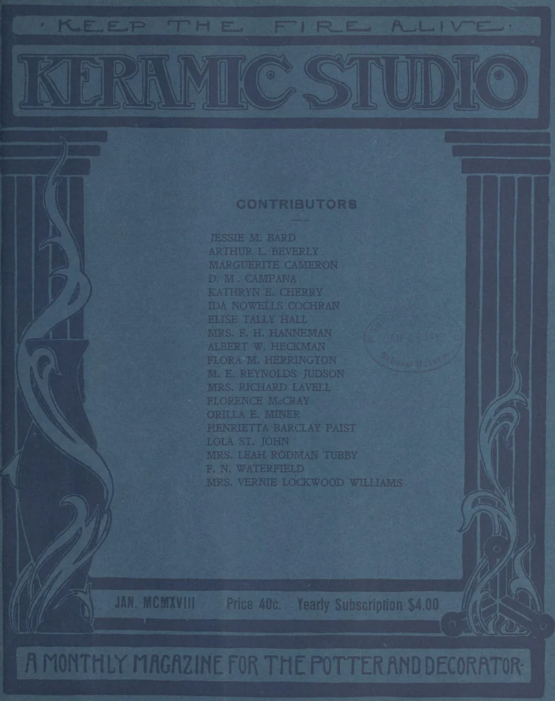 An illustration from Keramic studio, 1899, leaf 193