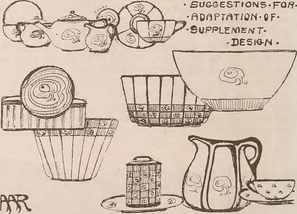 An illustration from Keramic studio, 1899, leaf 246