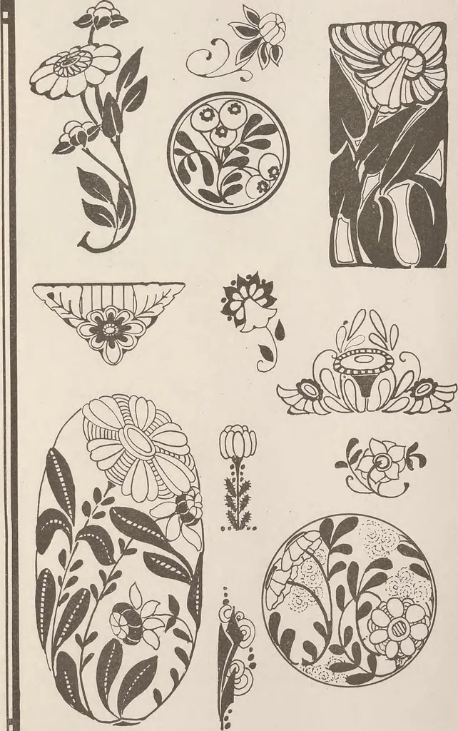 An illustration from Keramic studio, 1899, leaf 30