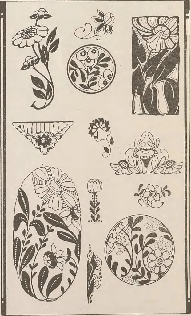 An illustration from Keramic studio, 1899, leaf 30