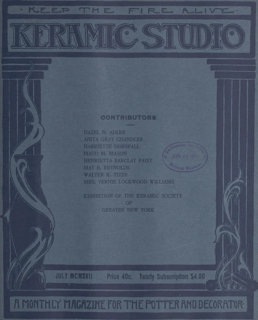 An illustration from Keramic studio, 1899, leaf 59