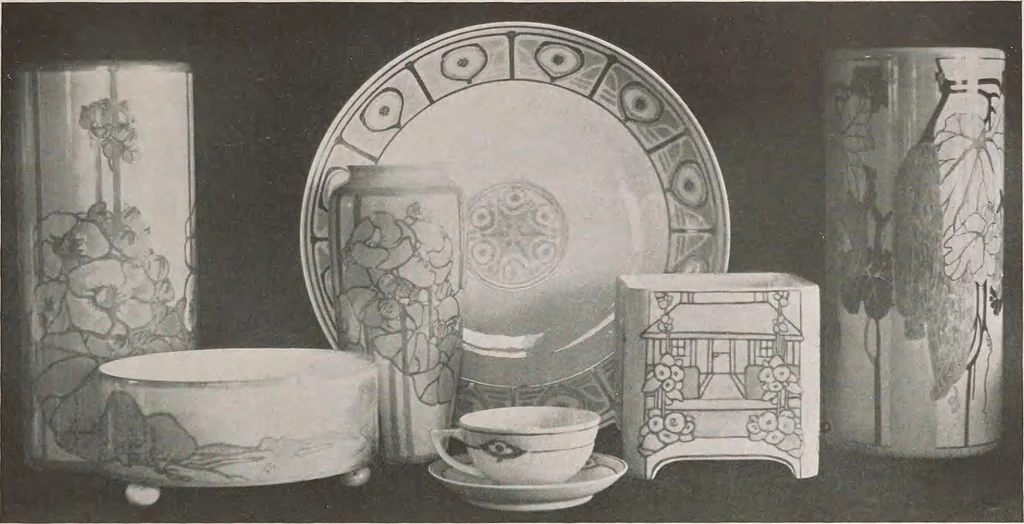 An illustration from Keramic studio, 1899, leaf 180