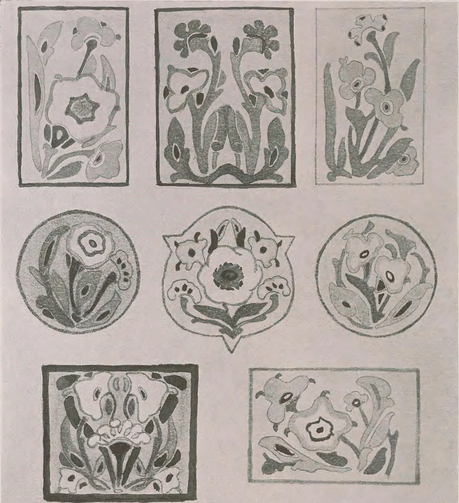 An illustration from Keramic studio, 1899, leaf 291