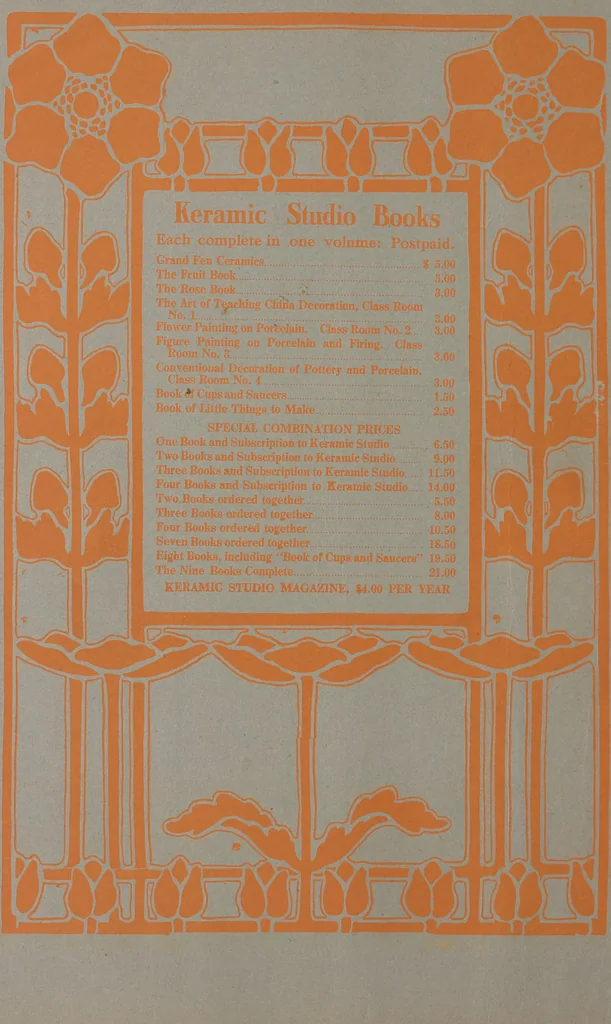 An illustration from Keramic studio, 1899, leaf 75